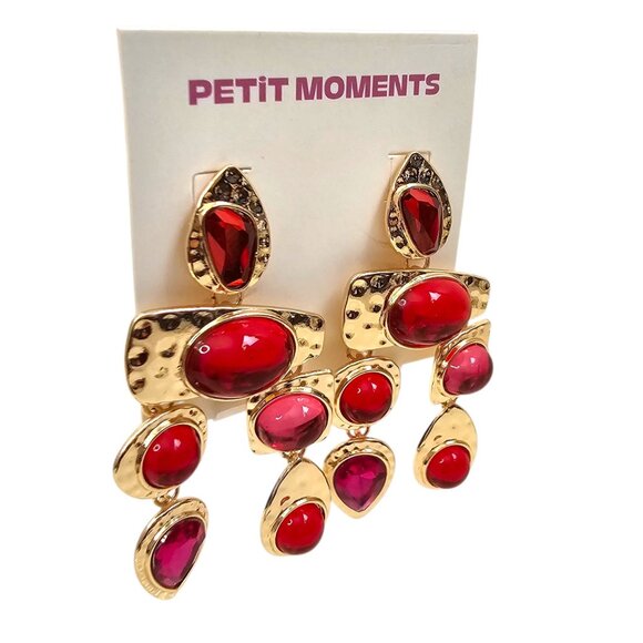 Petit Moments Resin Stone Drop Earrings Nordstrom NWT - Picture 3 of 6